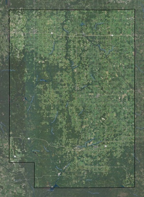 Clark County WI USGS imagery and topo map