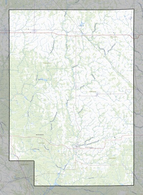 Clark County WI USGS topo map