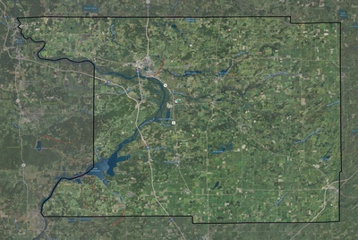 Columbia County WI USGS imagery and topo map