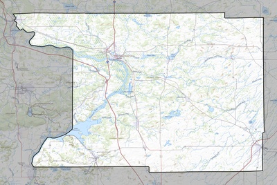 Columbia County WI USGS topo map