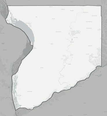 Crawford County WI county basemap context