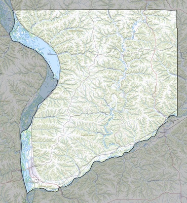 Crawford County WI USGS topo map
