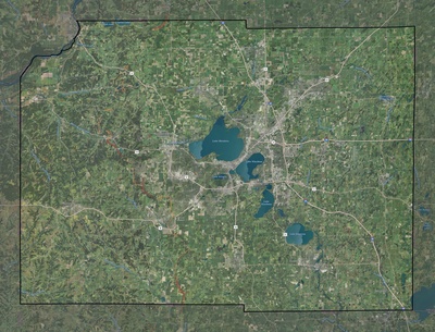 Dane County WI USGS imagery and topo map
