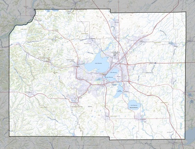 Dane County WI USGS topo map