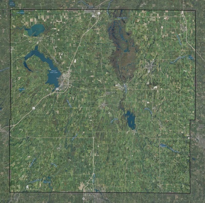 Dodge County WI USGS imagery and topo map