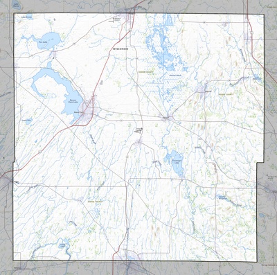 Dodge County WI USGS topo map