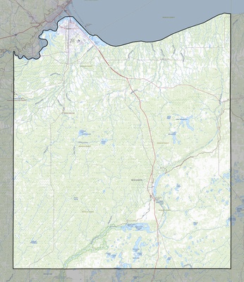 Douglas County WI USGS topo map