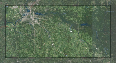 Eau Claire County WI USGS imagery and topo map