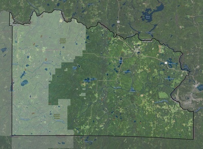 Florence County WI USGS imagery and topo map