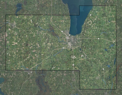 Fond du Lac County WI USGS imagery and topo map