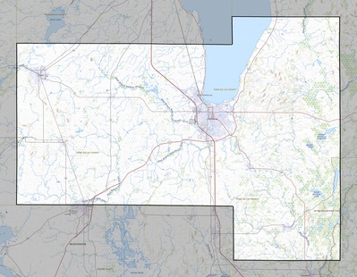 Fond du Lac County WI USGS topo map