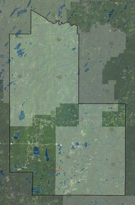 Forest County WI USGS imagery and topo map