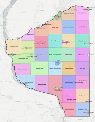Grant County WI subdivision map preview