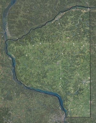 Grant County WI USGS imagery and topo map