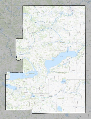 Green Lake County WI USGS topo map