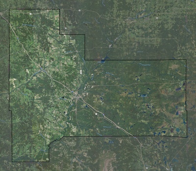Jackson County WI USGS imagery and topo map