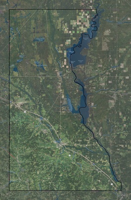 Juneau County WI USGS imagery and topo map