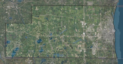 Kenosha County WI USGS imagery and topo map