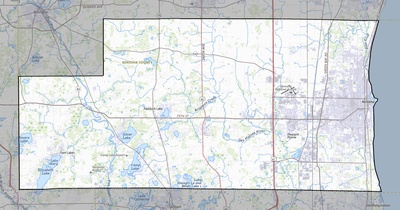 Kenosha County WI USGS topo map
