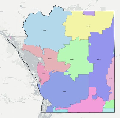 La Crosse County WI ZIP code boundaries map