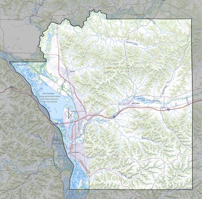 La Crosse County WI USGS topo map