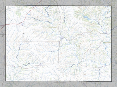 Lafayette County WI USGS topo map