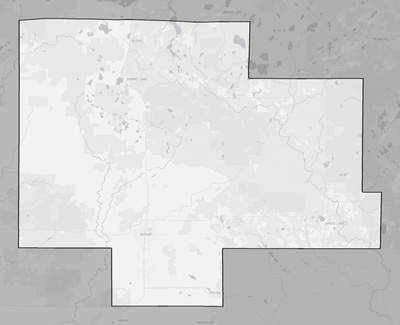 Langlade County WI county basemap context