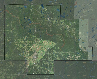 Langlade County WI USGS imagery and topo map