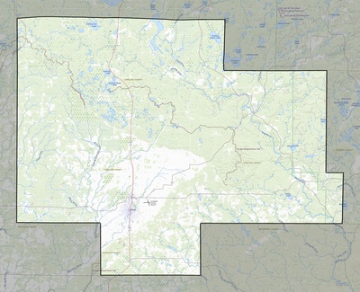 Langlade County WI USGS topo map