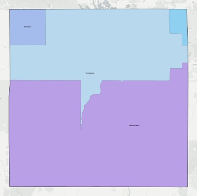 Lincoln County WI school district boundaries map
