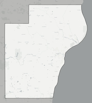 Manitowoc County WI county basemap context