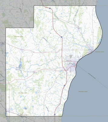 Manitowoc County WI USGS topo map