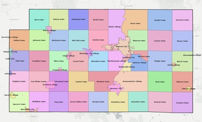 Marathon County WI subdivision map preview
