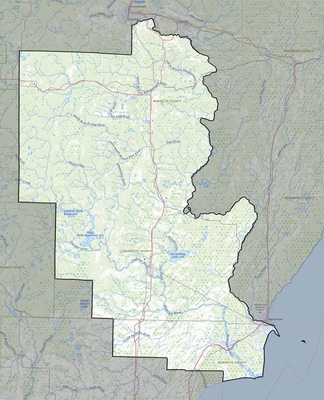 Marinette County WI USGS topo map