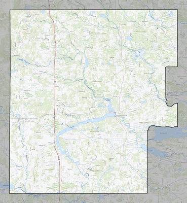 Marquette County WI USGS topo map
