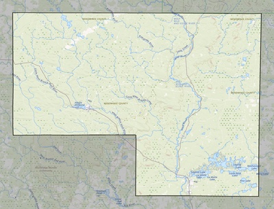 Menominee County WI USGS topo map
