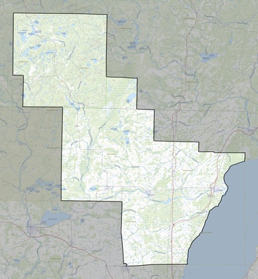 Oconto County WI USGS topo map