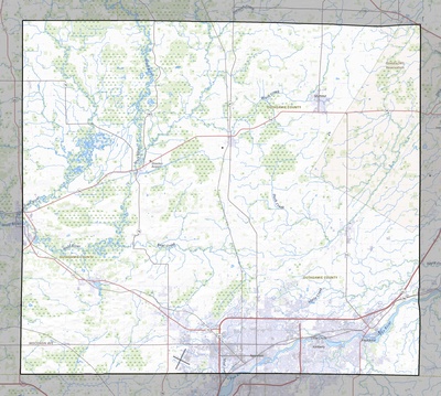 Outagamie County WI USGS topo map