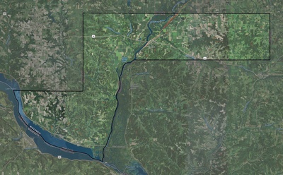 Pepin County WI USGS imagery and topo map