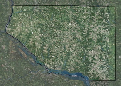 Pierce County WI USGS imagery and topo map