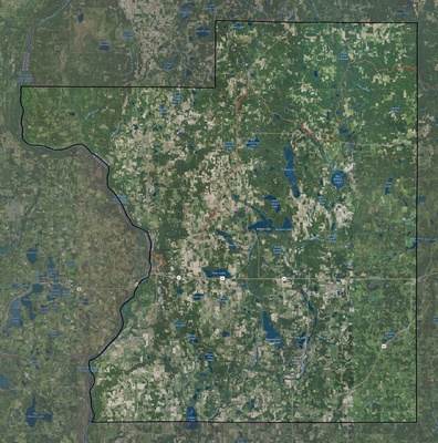 Polk County WI USGS imagery and topo map