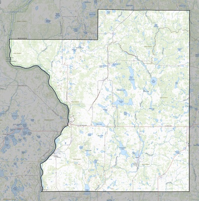 Polk County WI USGS topo map