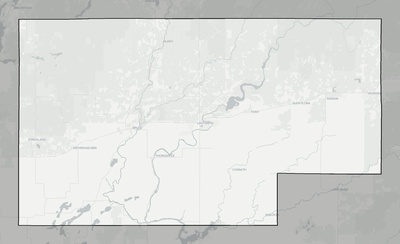 Rusk County WI county basemap context