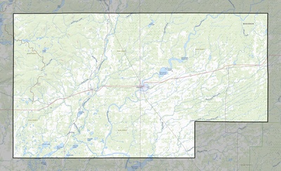 Rusk County WI USGS topo map