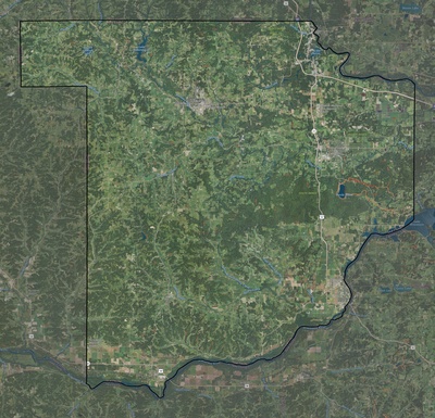 Sauk County WI USGS imagery and topo map