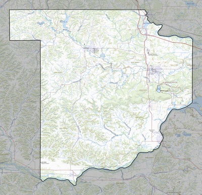 Sauk County WI USGS topo map