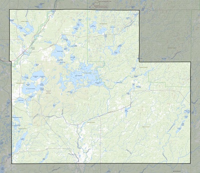 Sawyer County WI USGS topo map