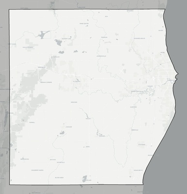 Sheboygan County WI county basemap context