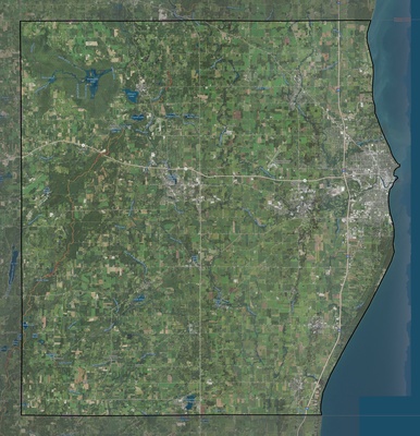 Sheboygan County WI USGS imagery and topo map