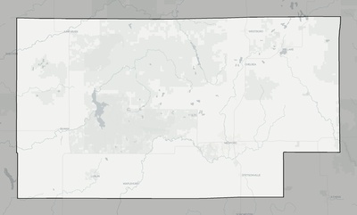 Taylor County WI county basemap context